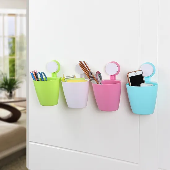 N263 kitchen hanging storage basket with suction cup