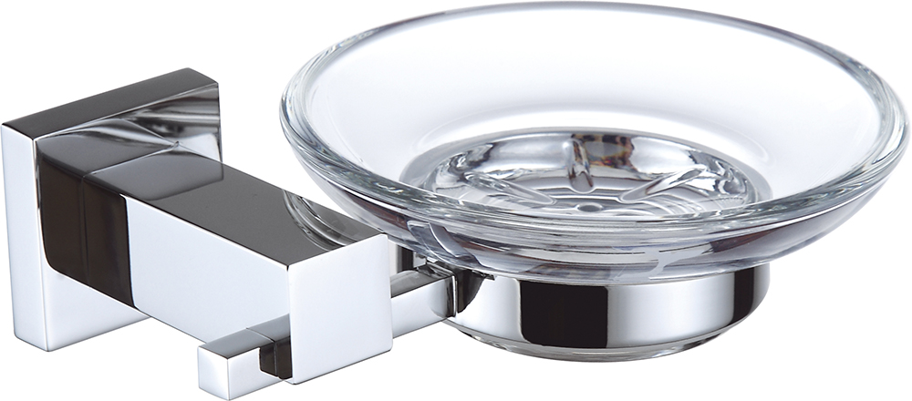 Square Chrome Soap Dish Holder