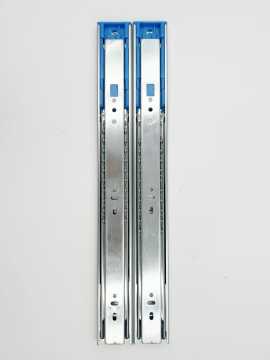 Long service life cushioned steel ball slide