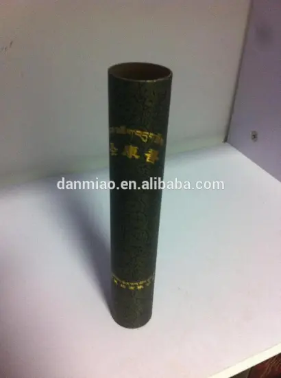 black long and thin round paper tube for incense packaging
