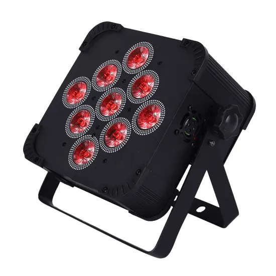 USA Stock: 9X18W RGBAW UV Battery-Powered Wireless DJ LED Uplight for Stage