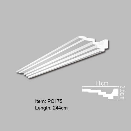 PU Foam Crown Moulding untuk Pencahayaan Tidak Langsung