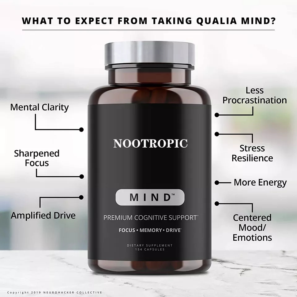 Private Label Nootropic Ginkgo biloba Bacopa monnieri Mushroom capsules Vegan DHA Brain Booster Supplements capsules