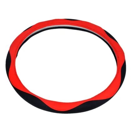 Racing Style Large Leather Steering Wheel Cover for Trucks and Cars