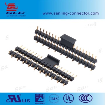 Double Layer plastic Single Row SMT Type 5.08mm Pin header Connector