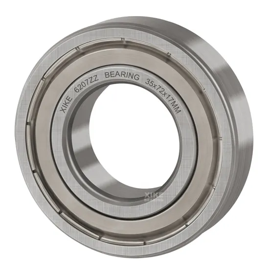 Double Metal Seal 6207 ZZ Ball Bearing 35x72x17mm Deep Groove