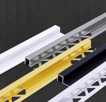 Factory Square Aluminum Chrome Stainless Steel Tile Trim Profile