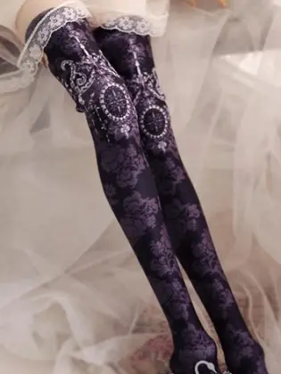 Socks Sweet Black High Stockings For SD Doll