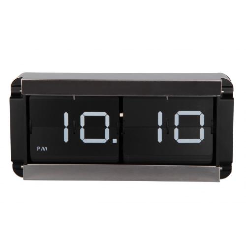 High Metal Box Flip Table Clock