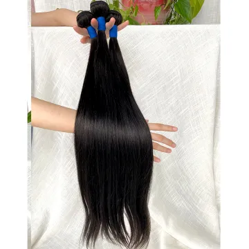 100 human hair extension bundles with closure, 10a grade straight peruvian human hair products for black women