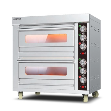 Double Deck Electric Oven for Bread and Pizza Baking in Commercial Bakeries