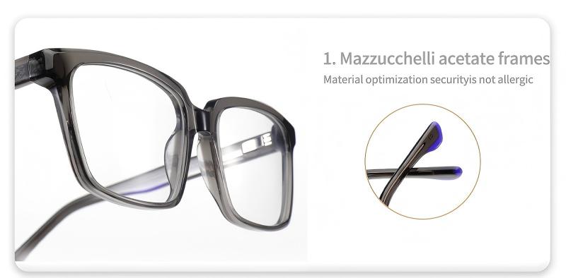 lightweight square eyeglasse ME2015 detail 1