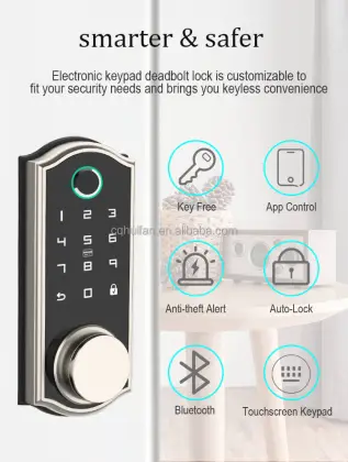 Wireless Smart Fingerprint Digital Password Door Lock