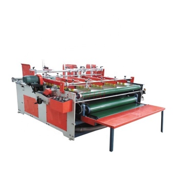Semiautomatic paper box folder gluer machine