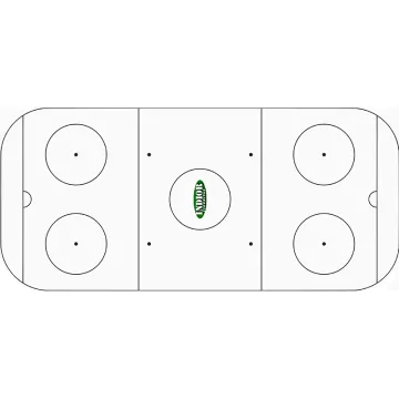 Outdoor Synthetic Ice Skating and Inline Hockey Sports Flooring Tiles in Canada