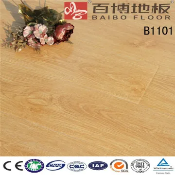 High glossy and EIR HDF laminate flooring with 8mm 12mm
