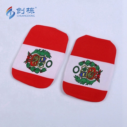 Digital print custom logo flag car mirror cover