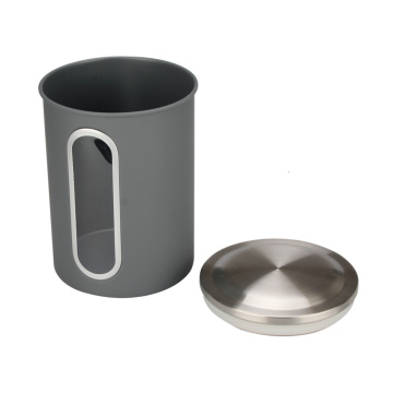 Stainless Steel Coffee Canister With Window