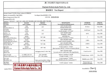 Kction Universal Frameless Wiper Repair Strips - Colored Silicone Wiper Blades Refill