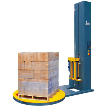 Pallet pre-stretch wrapping machinery