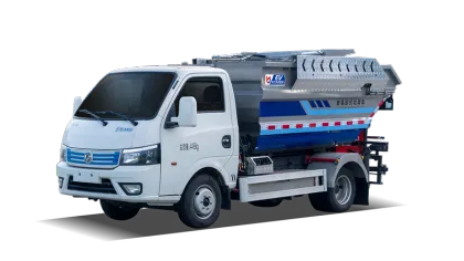 5 cubic meters Electric Hooklift garbage truck