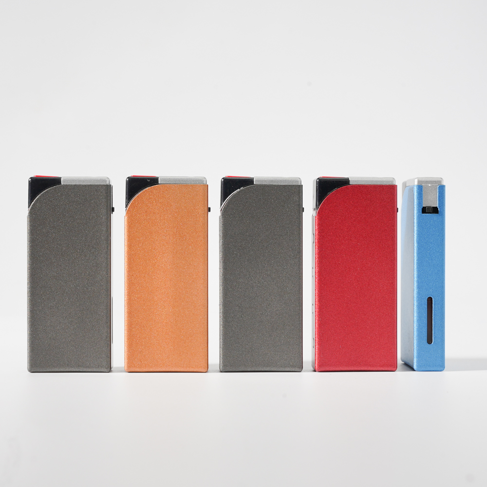 Jet Flame Matte-Finish Relief Metal Cover Piezo Lighter