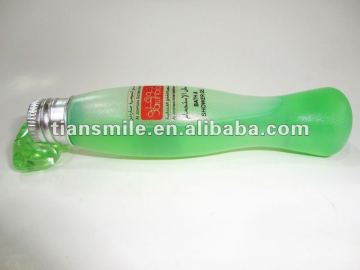 square plastic shampoo bottle