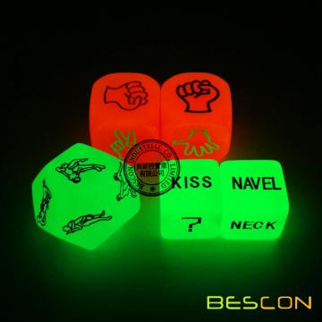 Love Dice Lover Sex Position Luminous Dice Set for Adult Couples Dirty Dice Game Adult Fun Toy Sex Games