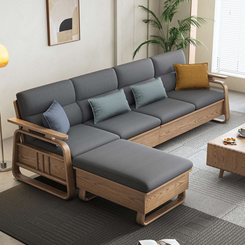 Penggunaan Bermusim Sofa Bingkai Abu dengan Storan Dalam