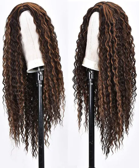 Hot selling synthetic wig purple long colorful black short blond natural kinky wig grey synthetic curly woman wigs afro hair