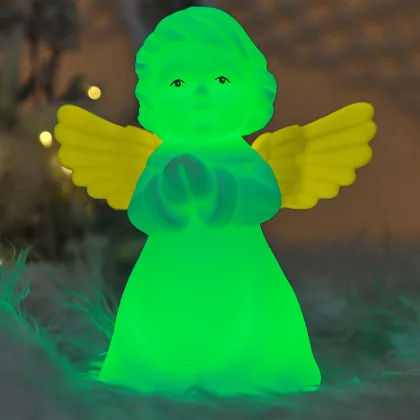 Rechargeable Silicone Table Lamp: Cherub Night Light Toy for Children 7 Years Old