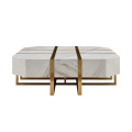 Exklusiv modern unik design kvadrat marmor kaffebord