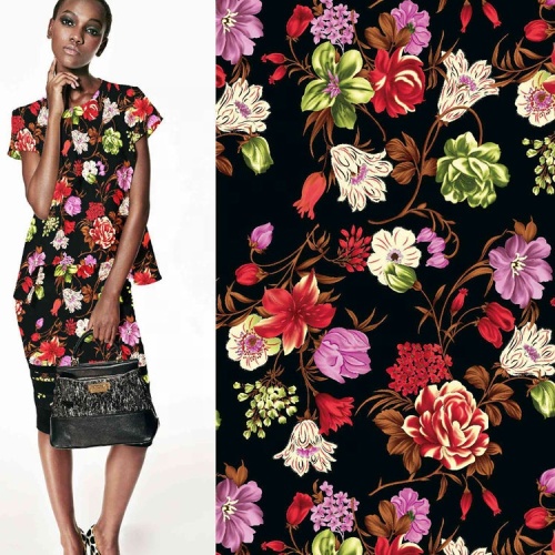 Digital Print Georgette Plain Polyester Chiffon Fabric