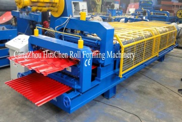 Colored Glazed tile step roof panel roll forming machine