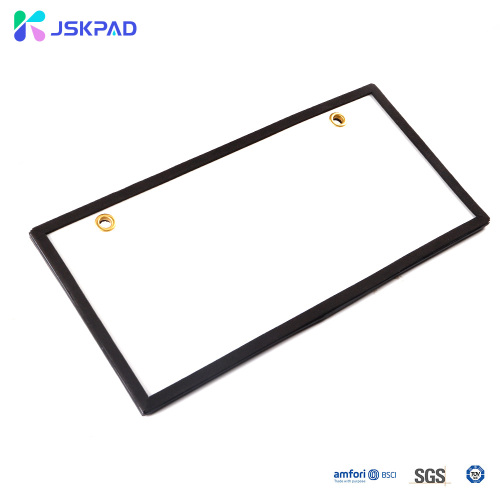 Placa de matrícula iluminada LED JSKPAD negra para América