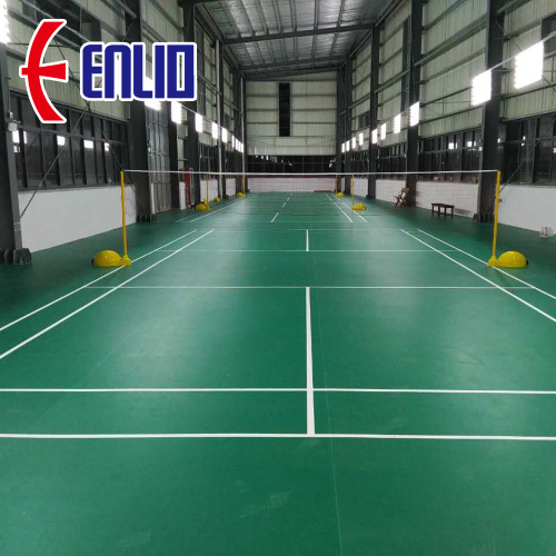 Enlio PVC Badminton flooring mat with BWF