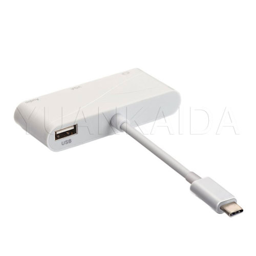 Type C To HDMI VGA Audio Adapter