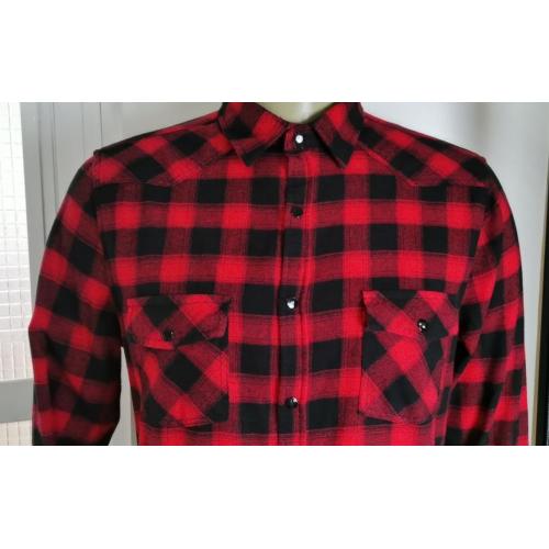 Pink 100%Organic Cotton Men Casual Chambray Shirt