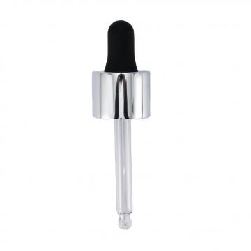 rubber head aluminum shell glass dropper