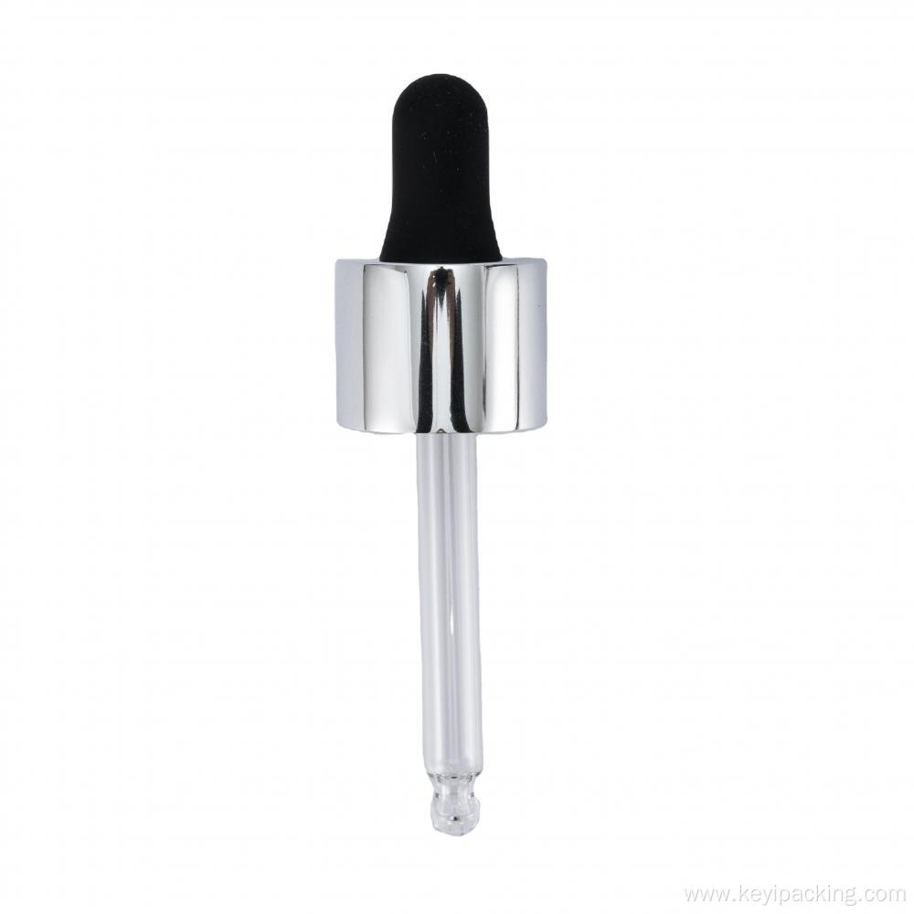 rubber head aluminum shell glass dropper