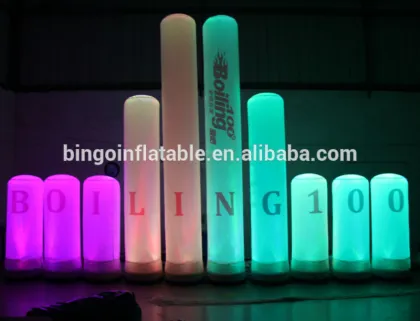 LED colorful light inflatable printing light tube group