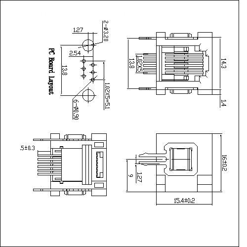 ATRJ5524-6P6C-X-A-A