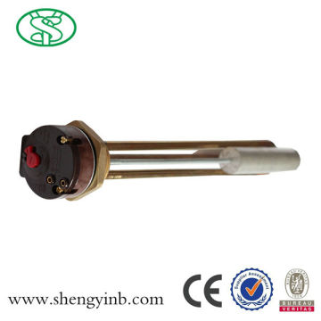 double safety electric power water heater tube with anode carrier