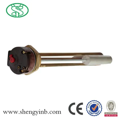 double safety electric power water heater tube with anode carrier