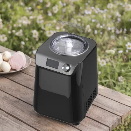 WEILI Knob Operation Small Self Cooling Ice Cream Churn and Yogurt Maker