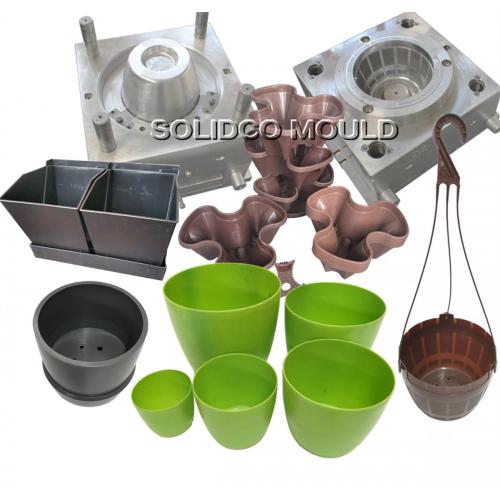 Plastic high-quality round Garden Flower Pot Mould Maker