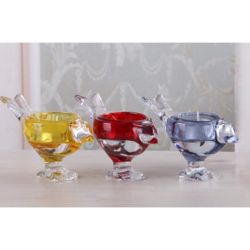 Glass Bird Shaped Tealight Holder