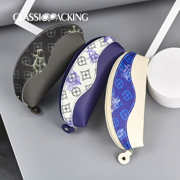 Customizable PU Material Portable Sunglasses Case with Anti-Pressure and Anti-Scratch - New Arrival with Logo Color Options