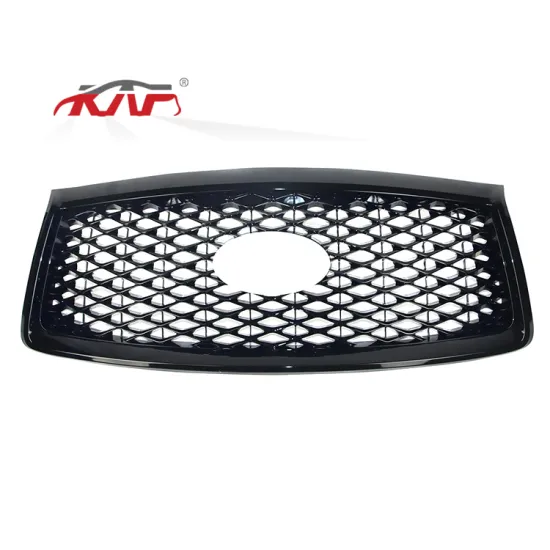 Full Gloss Black Mesh Style Front Grill for Infiniti QX80 2014-2020