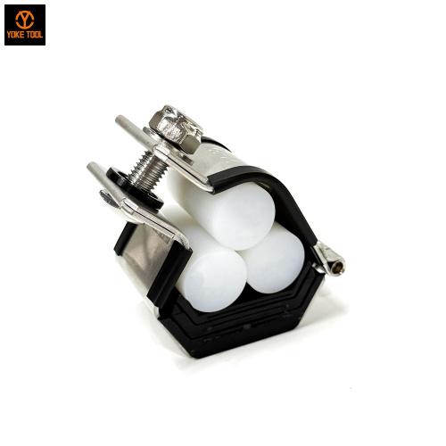 Abrazaderas de cable de trébol simple de acero inoxidable para conductos eléctricos y mangueras hidráulicas